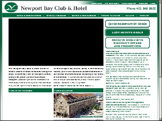 Web site www.newportbayclub.com, The Newport Bay Club & Hotel