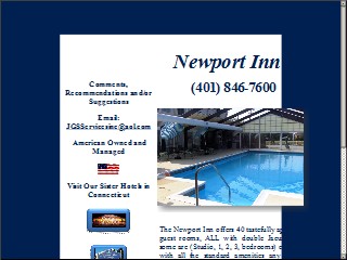 Web site www.newportspa.com, Newport Inn