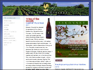 Web site www.sakonnetwine.com, Sakonnet Vineyards